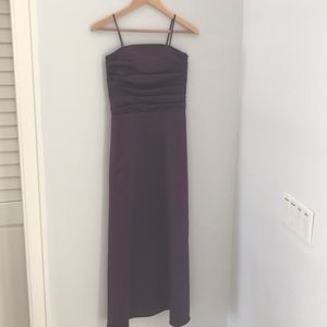 Purple Bridesmaid Long Formal Dress